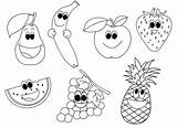 Coloring Fruit Happy Pages Kids Fruits Choose Board sketch template