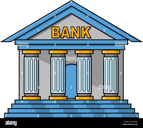 bank building illustration design stock vector art illustration