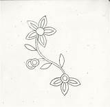 Metis Beadwork Floral sketch template