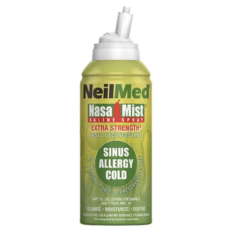 neilmed extra strength nasamist saline nasal spray drug  nasal decongestant walgreens