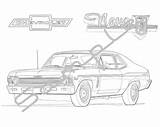 Coloring Printable Adult Muscle Cars Amc Instant Adults Digital Amx 1971 Javelin Nova Pages Chevy 1970 60s 70s Book sketch template