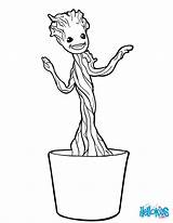 Groot Coloring Pages Galaxy Guardians Little Color Baby Marvel Hellokids Kids Christmas Printable Print Star Grood Disney Superhero Nightmare Before sketch template