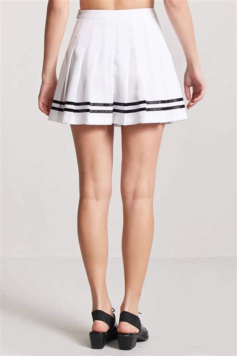Forever 21 Box Pleated Tennis Skirt In White Lyst