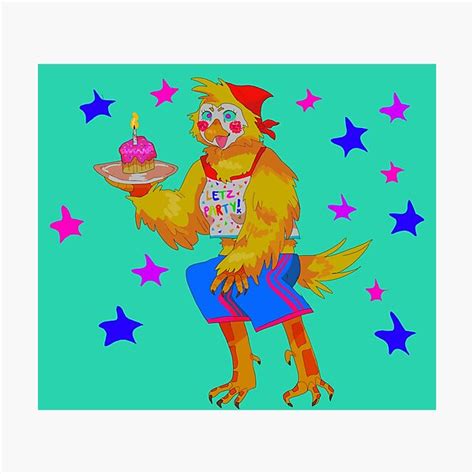 Fnaf Toy Chica Wall Art Redbubble