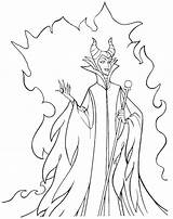 Coloring Maleficent Villains sketch template