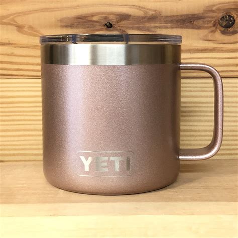 rose gold yeti camp mug coffee cup small batch customs