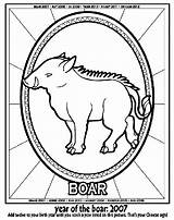 Year Boar Chinese Crayola Coloring Pages sketch template