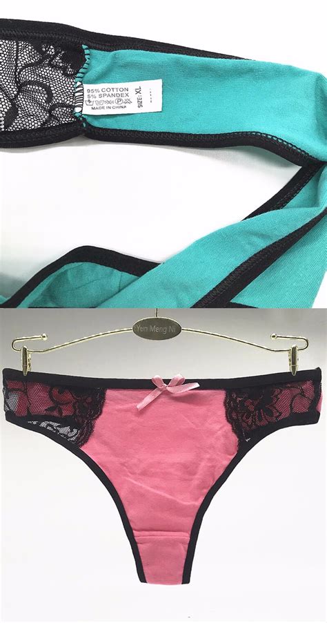 yun meng ni sexy underwear 2019 new style t back cotton thongs for lady
