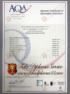 aqa gcse certificate general certificate  secondary education
