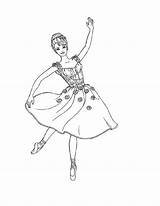 Coloring Ballet Pages Printable Ballerina Kids sketch template