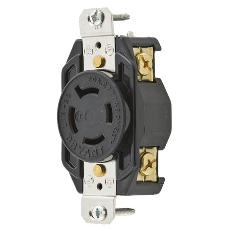 locking devices industrial flush receptacle   phase wye  ac  pole  wire