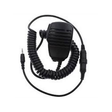 cobra black lapel speaker microphone cm   cobra electronics