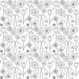 Coloring Flower Printable Paper Digital Freebie Ausdruckbare Meinlilapark Floral Pattern sketch template