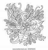 Ethnic Doodle Zentangle Patterned Ornamental Artistic Drawn Floral Frame Vector Hand Adult Style Shutterstock Footage Vectors Illustrations Music Search sketch template