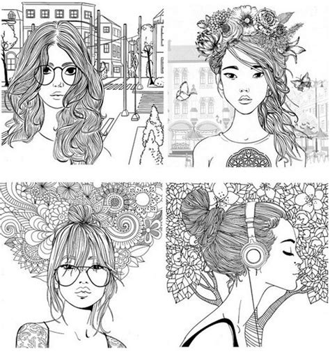 korean coloring book  adults  svg png eps dxf file
