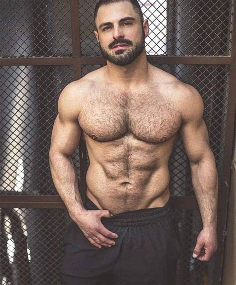 Hairy Chest In 2019 Hairy Muscle Hunks Muscle Hunks
