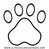 Coloring Foot Print Paw Pages sketch template