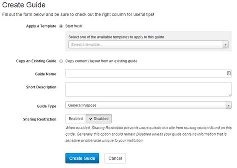 adding editing  guide  started  libguides libguides