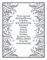 Coloring Pages Hymn Christian sketch template