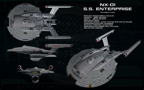 Columbia Class Nx Refit Ortho Ss Enterprise By