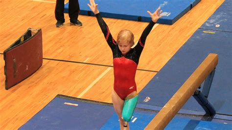 One Legged Gymnast Overcomes Odds After Cancer Abc7 Chicago