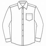 Shirt Sleeve Long Collar Drawing Mens Button Men Down Dress Getdrawings sketch template