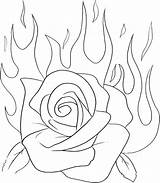 Roses Coloring Pages Heart Hearts Awesome Getcolorings Printable sketch template