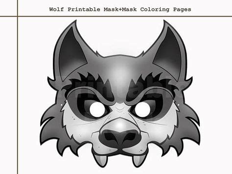 listing     patterns full mask unique  wolf printable