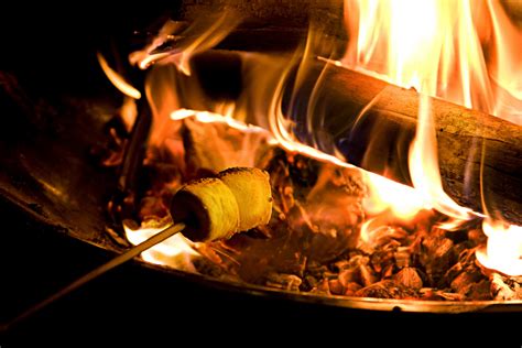 roast  perfect marshmallow   campfire