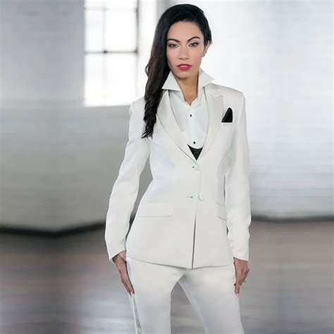 elegant white formal working wear thin  piece sets women office