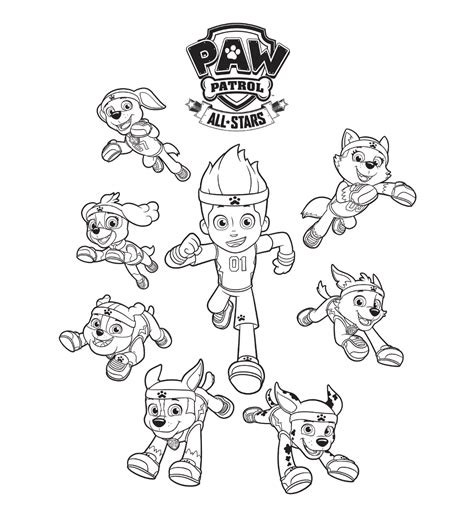 paw patrol coloring pages coloring home