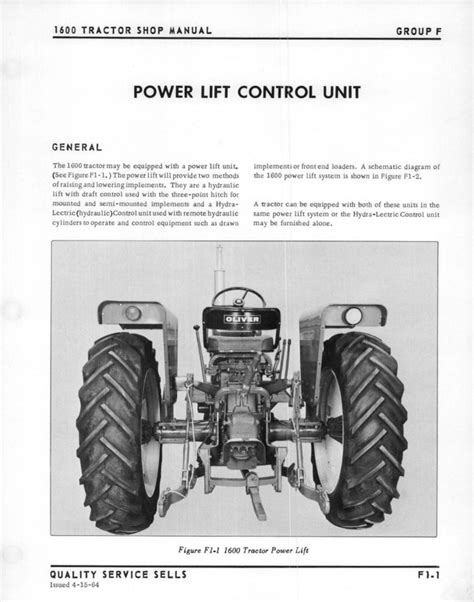 oliver  tractor service manual farm manuals fast