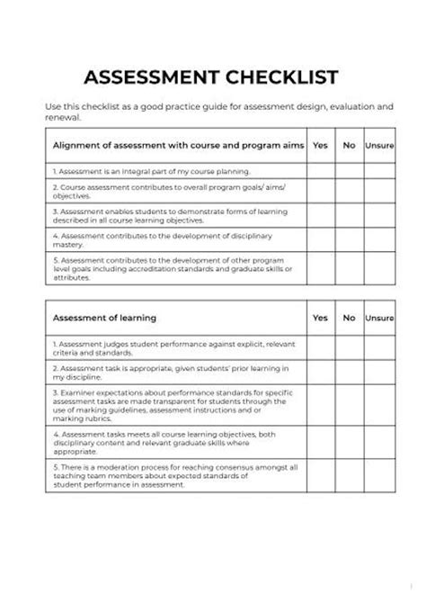 Assessment Checklist Template Edit Pdf Forms Online Lumin Pdf Editor