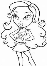 Coloring Pages Bratz Printable sketch template