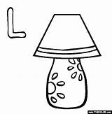 Coloring Pages Lamp Letter Alphabet Light Book Printable Kids Letters Colouring Online Sheets Bulb Christmas Clipart Clip Projects Starting Popular sketch template