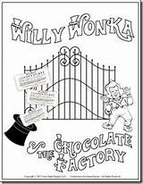 Wonka Willy Chocolate Factory Charlie Pages Coloring Di Fabbrica Cioccolato Loompa Da Oompa Colorare Template Roald Dahl Book Activities Per sketch template