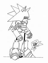 Sonic Mecha Coloring Pages Colouring Exe Hedgehog Owaka Reference Drawing Crash Printable Deviantart Super Para Metal Print Ray Dibujo Mighty sketch template