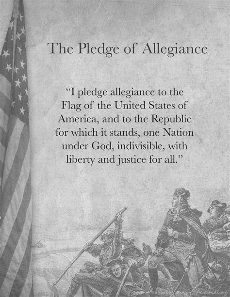 pledge  allegiance words printable tims printables