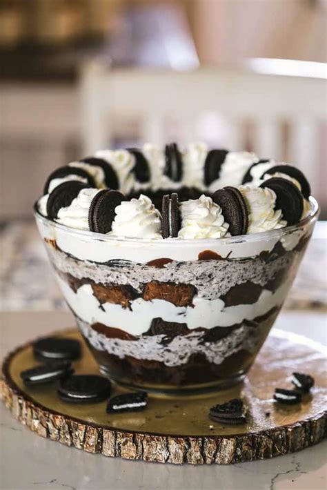 Omg Chocolate Oreo Cheesecake Brownie Trifle Try With Cake Instead