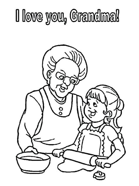 grandmother coloring pages  getdrawings