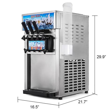 18l H 3 Flavors Commercial Soft Ice Cream Machine Frozen Ice Cream