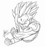 Gohan Cell Coloring Pages Vs Teen Sketch Template sketch template