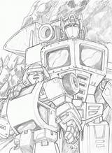 Optimus G1 Bumblebee Transformers Transformer Pencils Disguise Bumble sketch template