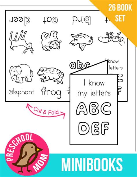 alphabet mini books printable  printable word searches