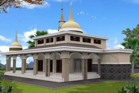 desain masjid modern  minimalis  sederhana desain properti