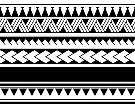 20 Polynesian Armband Tattoo Illustrations Royalty Free Vector