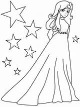 Coloring Printable Pages Girls Fashion Girl Popular sketch template