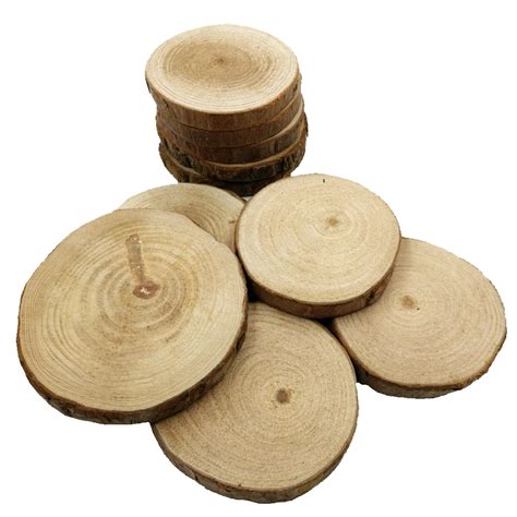 buy  pieces natural pine wood slices  diy