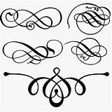 Scroll Flourish Clip Clipart Flourishes Svg Decorative Silhouette Scrolls Scrollwork Swirls Work Cricut Vector Printable Cliparts Point Cameo Gif Projects sketch template