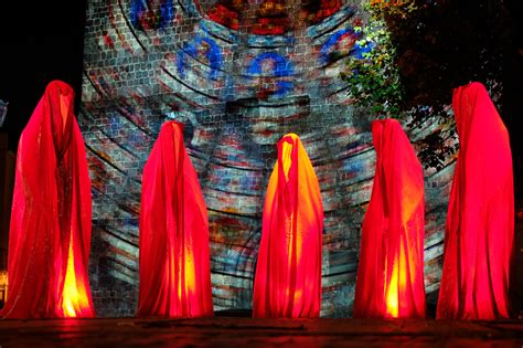 light art festival  lights berlin guardians  time manfred kielnhofer contemporary art